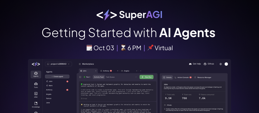 [Workshop] Getting Started with AI agents, Online Event