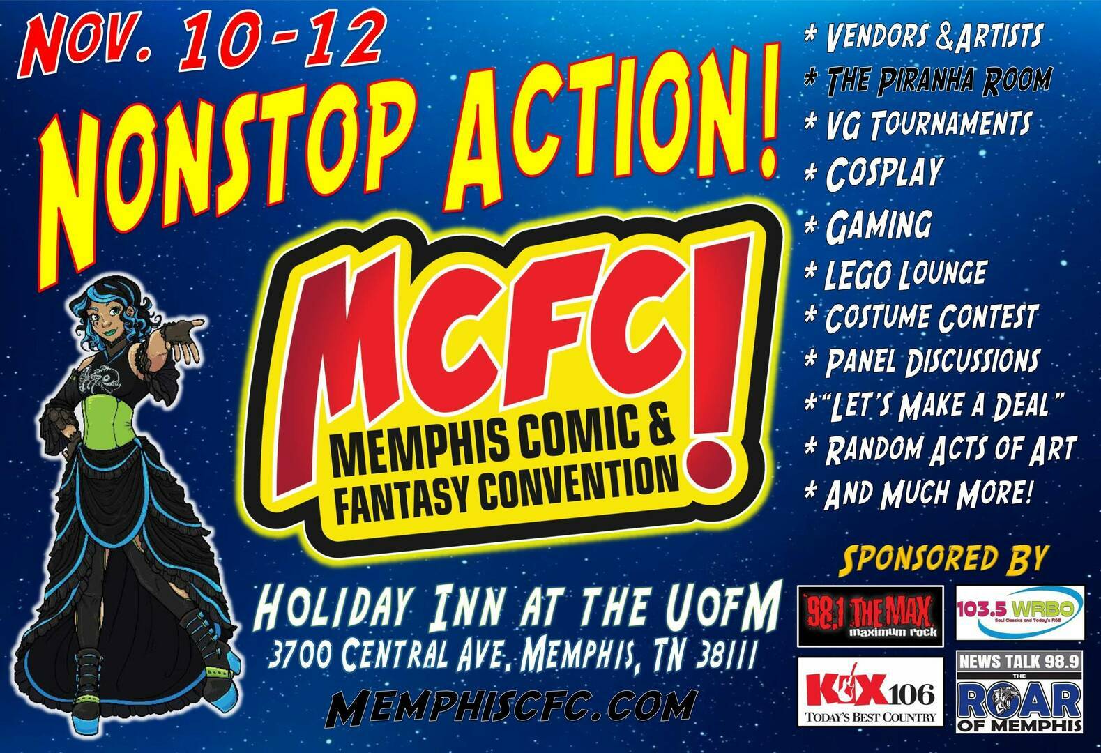 Memphis Comic and Fantasy Convention 2023, Memphis, Tennessee, United States