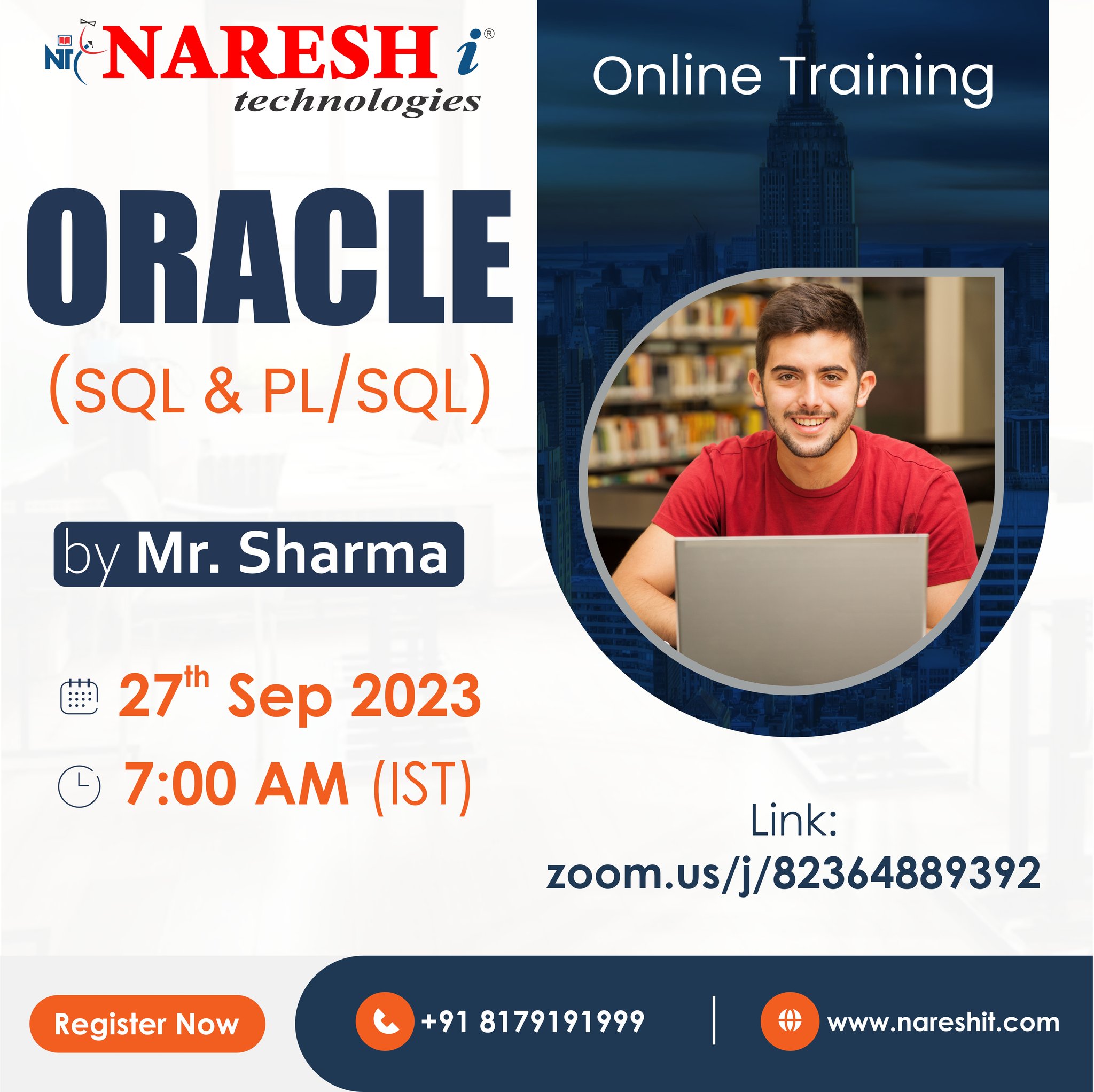 Free Demo On Oracle Online Training in NareshIT, Online Event