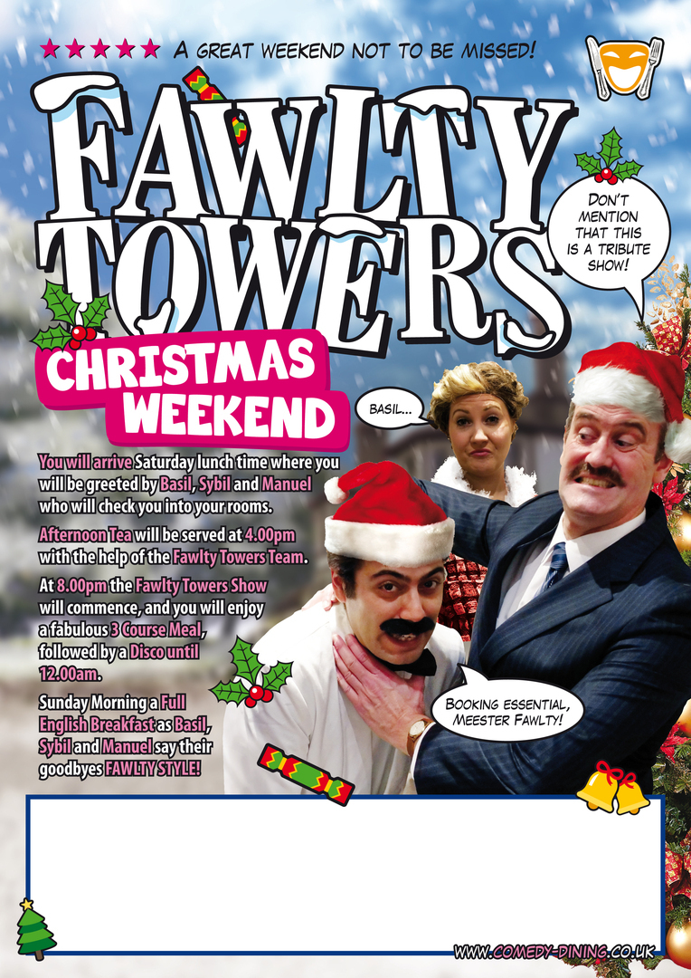 Fawlty Towers Christmas Weekend 02/12/2023, Eastleigh, England, United Kingdom