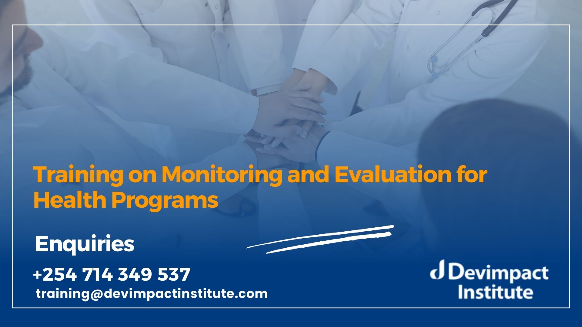 Training on Monitoring and Evaluation for Health Programs, Devimpact Institute, Nairobi, Kenya
