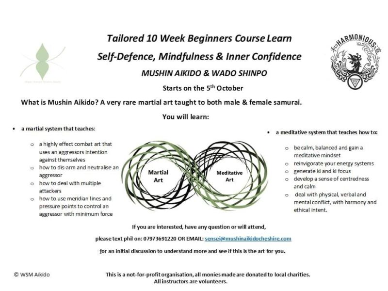 Tailored Beginners Course in Mushin Aikido, Northwich, England, United Kingdom