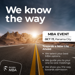 GAIN A GLOBAL BUSINESS VISION WITH THE RIGHT MBA ON 17 OCTOBER IN PANAMA CITY