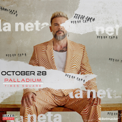 Pedro Capo, Latin Grammy Award Winner in NYC on Oct 28th at Palladium Times Square