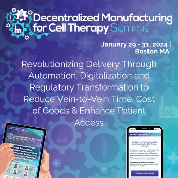 Decentralized Manufacturing for Cell Therapy, Boston, Massachusetts, United States