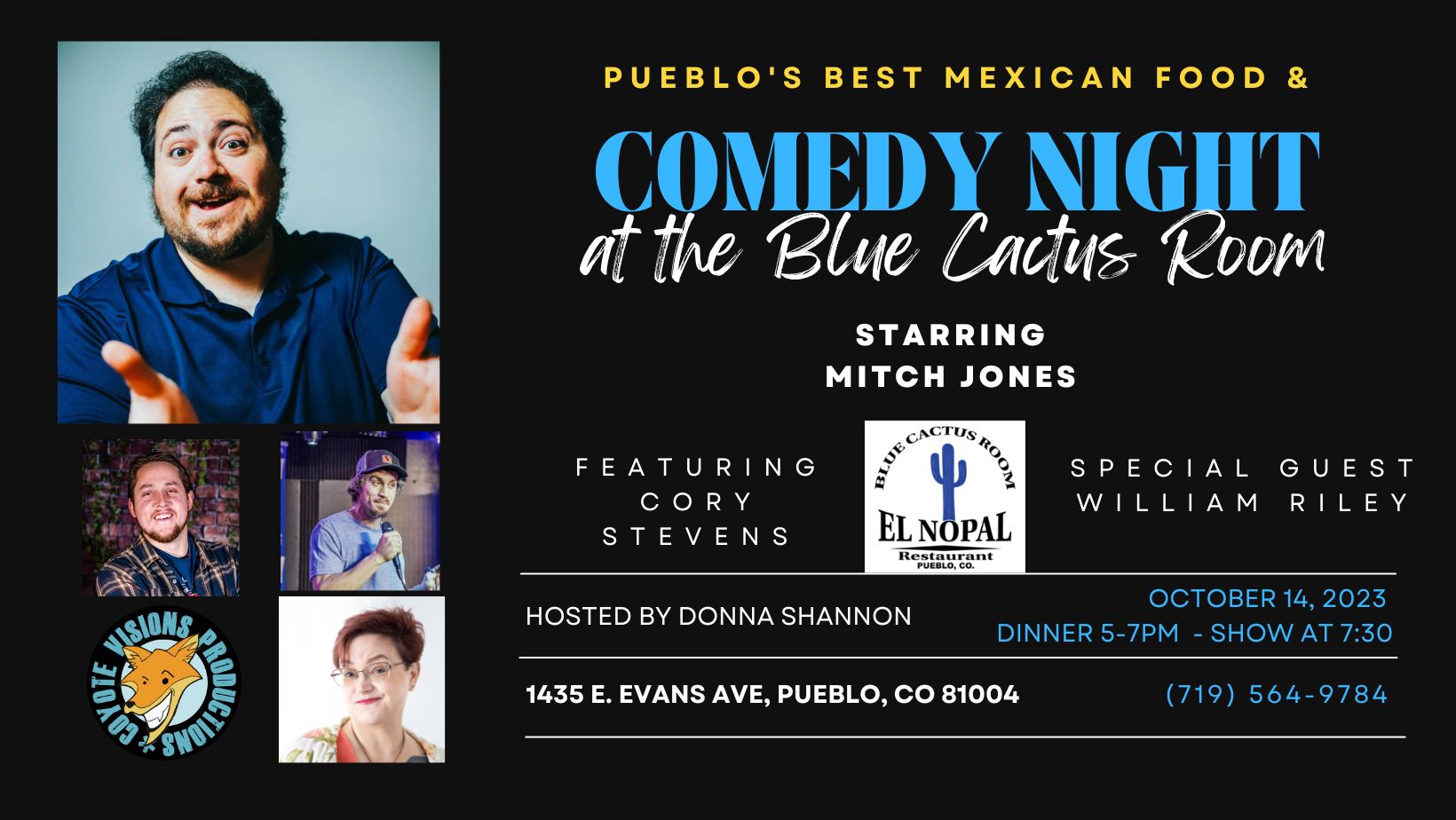 Comedy Night at the Blue Cactus Room, Pueblo, Colorado, United States