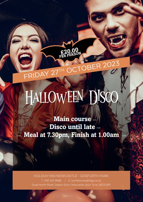 Halloween Disco - Holiday Inn Newcastle Gosforth Park - Friday 27th October 2023, Newcastle upon Tyne, England, United Kingdom
