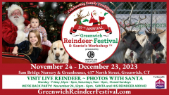 15th Annual Greenwich Reindeer Festival and Santa's Workshop presented by Jenny Allen / Compass