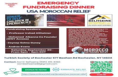 A Call to Action: Emergency Action for Morrocco, Rochester, New York, United States