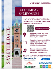 Pathways to Health Equity Symposium: Access to Clinical Trials in Rural Communities