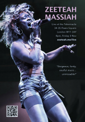Zeeteah Massiah live at The Tabernacle on 3 Nov – "Gorgeous, funky, soulful music… unmissable!"