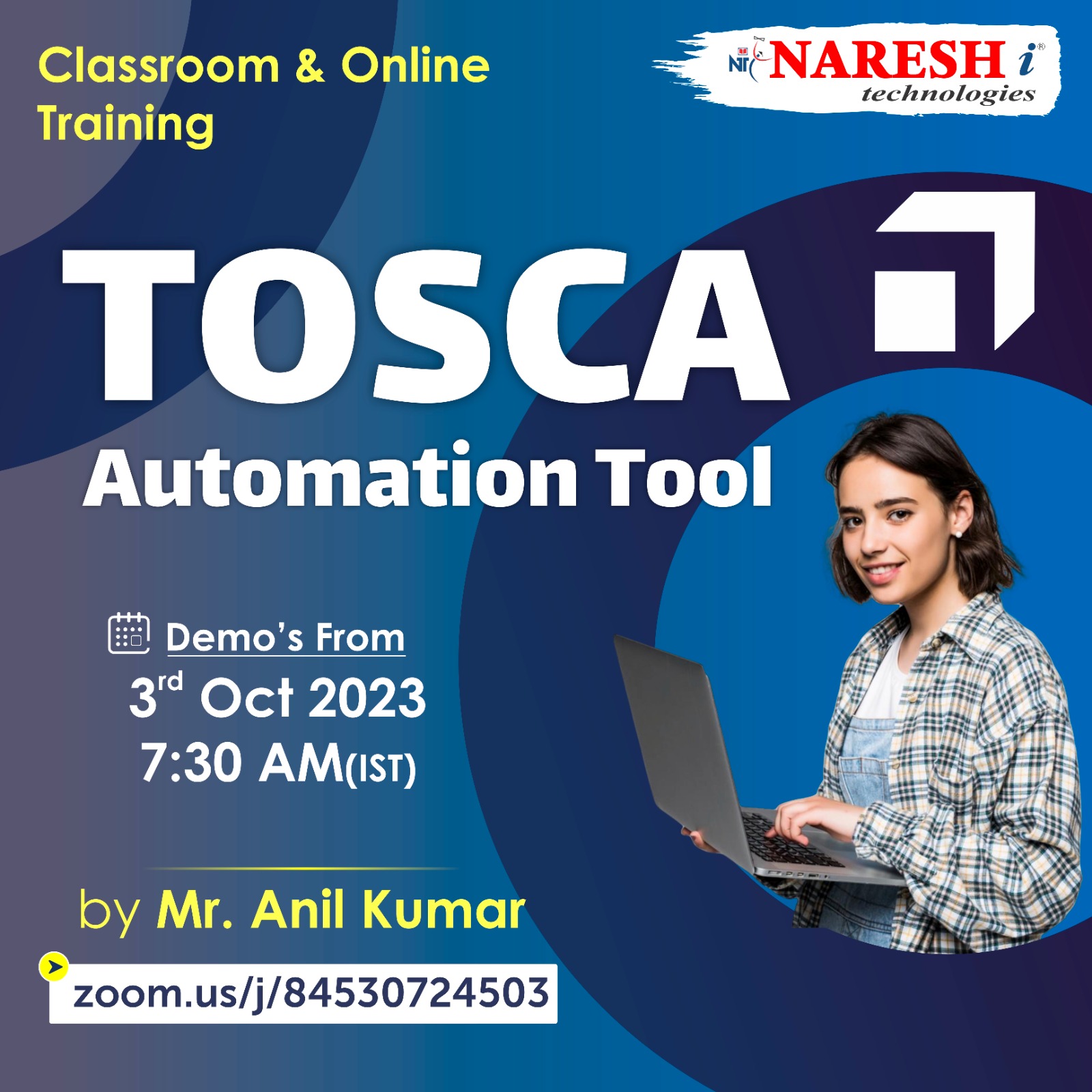Free Demo On TOSCA Automation - Naresh IT, Online Event