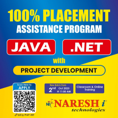 100% Placement Assistance Program On Java Developer & .Net - Naresh IT