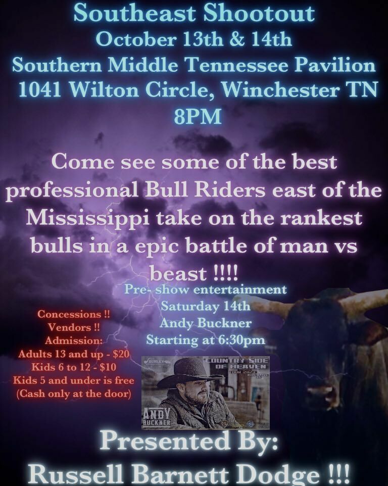 Triple T Bucking Bulls Southeast Shootout, Winchester, Tennessee, United States