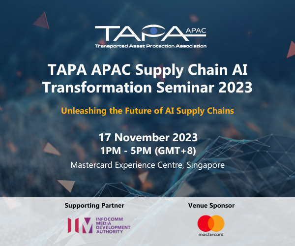 TAPA APAC Supply Chain AI Transformation Seminar 2023, Singapore, Central, Singapore