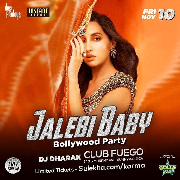 Jalebi Baby Bollywood Party in Club Fuego 2023, Sunnyvale, California, United States
