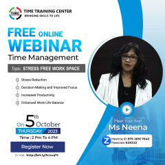 TIME MANAGEMENT Free Webinar About Stress Free Workspace