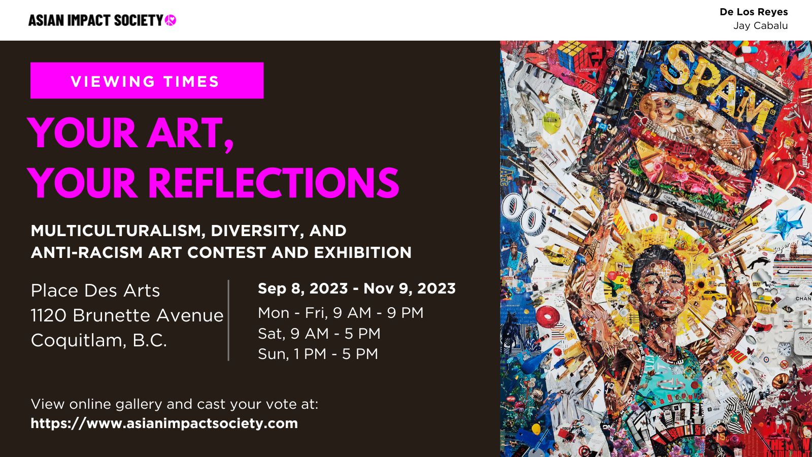 Your Art Your Reflections Multiculturalism, Diversity and Anti-Racism Art Exhibit, Coquitlam, British Columbia, Canada
