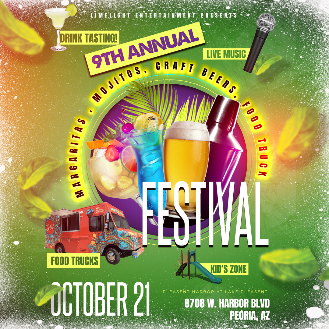9th Annual AZ Margarita, Mojito, Craft Beer, and Food Truck Festival, Peoria, Arizona, United States