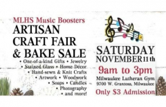 Milwaukee Music Boosters Artisan Craft Fair and Bake Sale