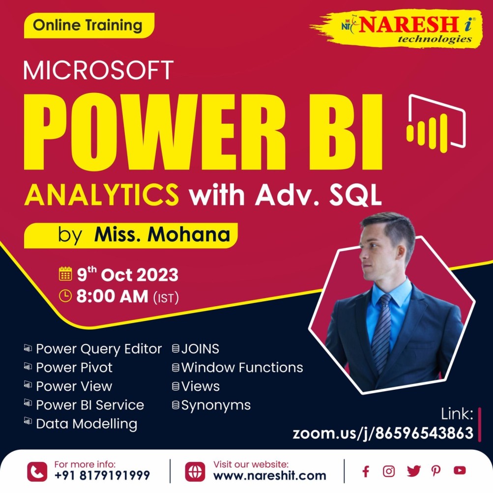 Top Power BI Online Training Institute In Hyderabad | NareshIT, Online Event