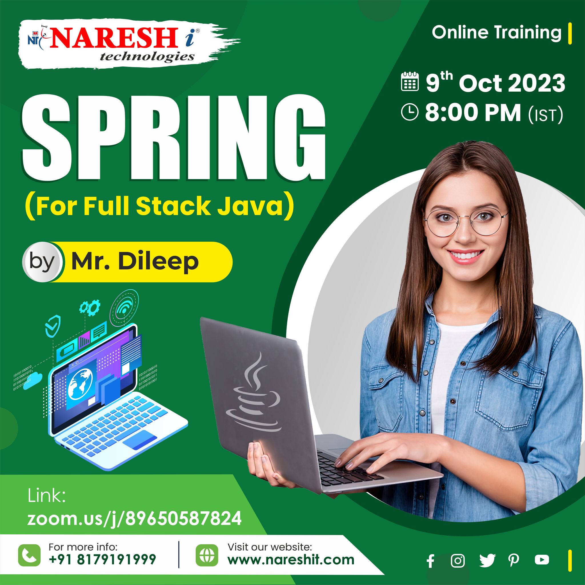 Best Spring Online Training Institute In Hyderabad | NareshIT, Online Event