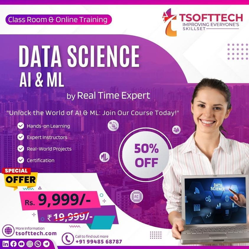 Attend a Free Demo On Data Science By TSOFTTECH, Online Event