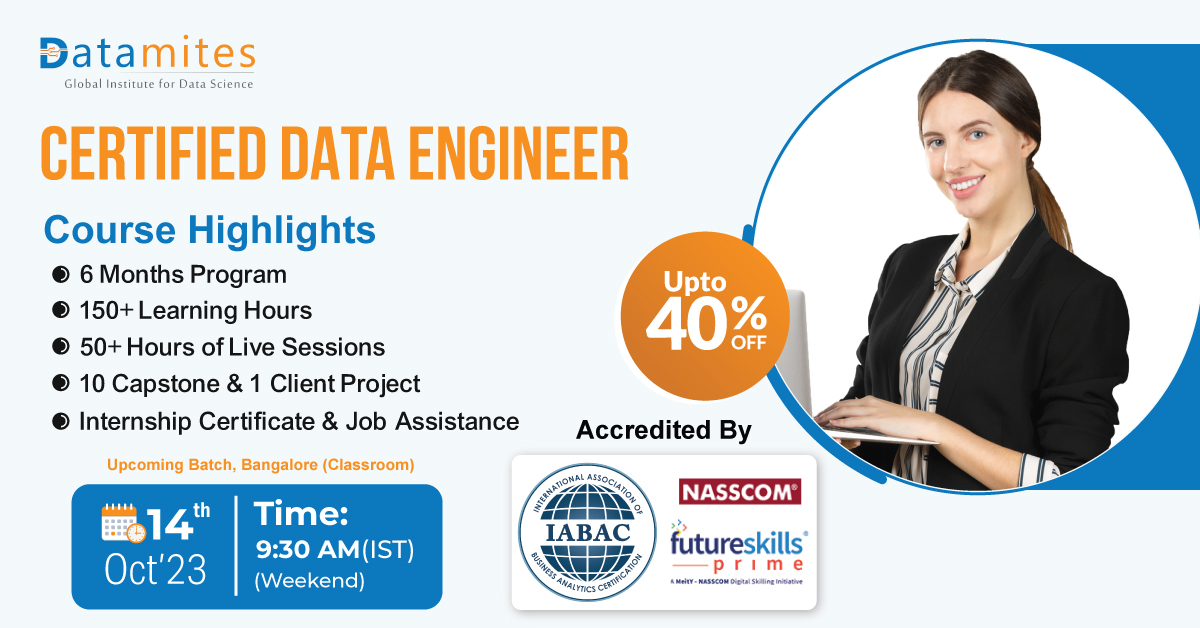 Certified Data Engineer Course in Hyderabad, Online Event