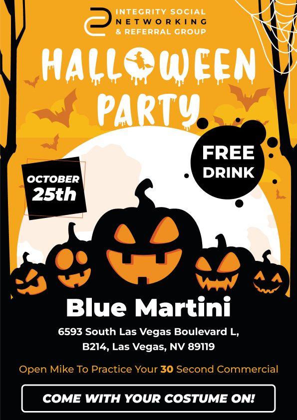 Halloween Networking Event With a FREE DRINK, Blue Martini, 89119,Nevada,United States