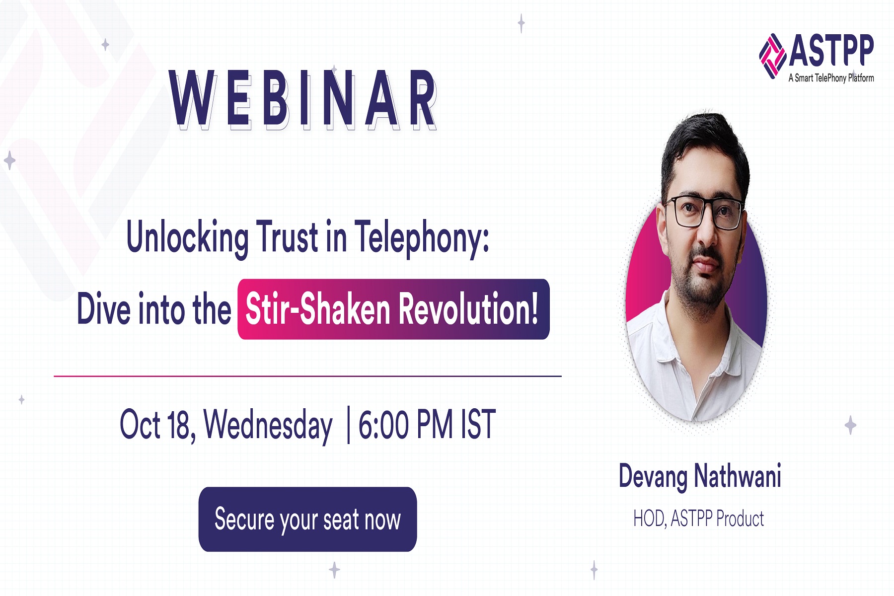 Unlocking Trust in Telephony Dive into The Stir Shaken Revolution, Online Event