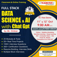 Best Full Stack Data Science & AI Training Institute In Hyderabad | NareshIT
