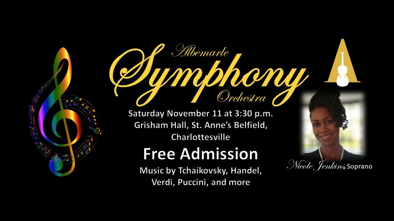 Albemarle Symphony Orchestra Fall Concert, Charlottesville, Virginia, United States