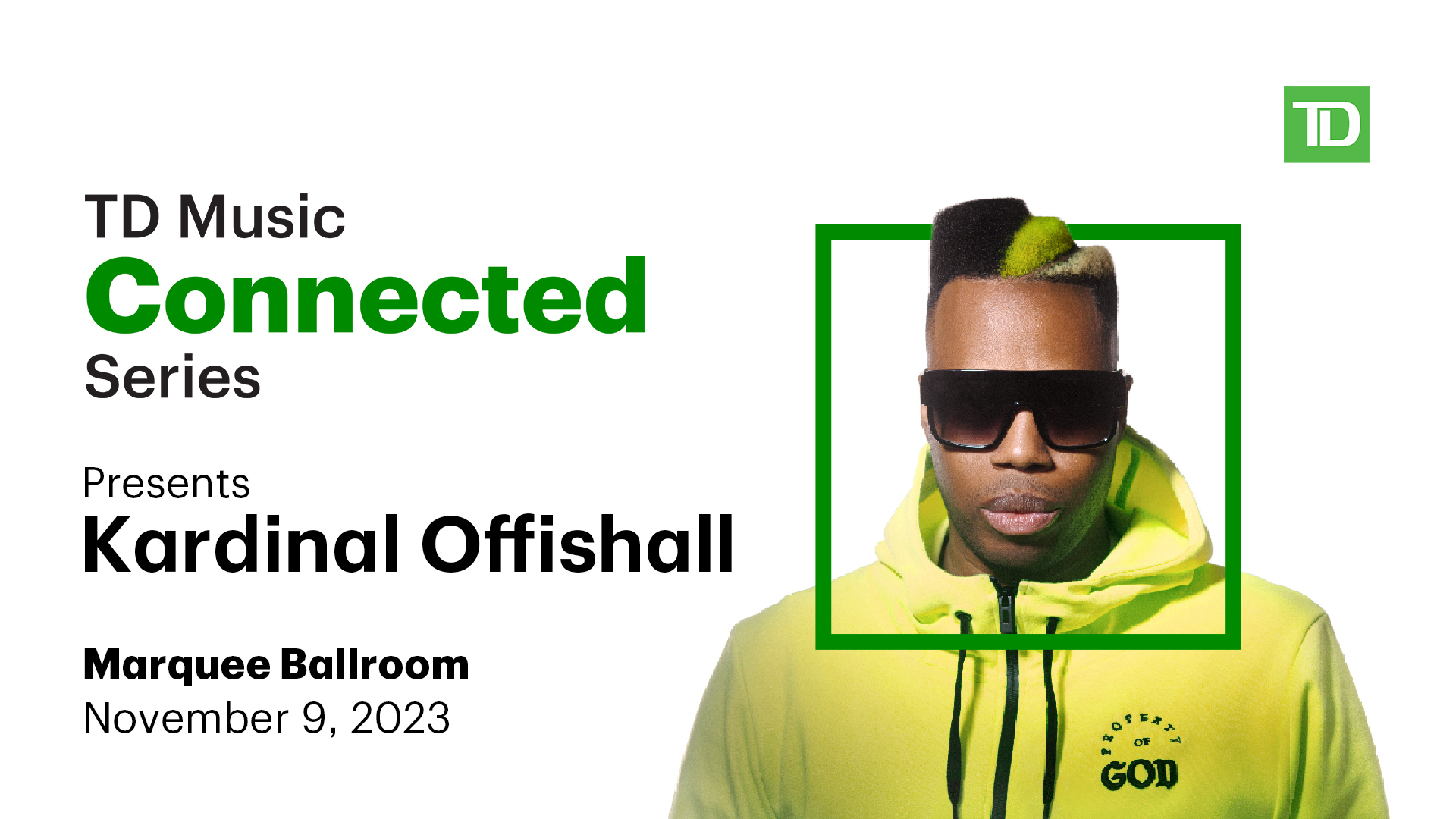 TD Music Connected Series presents Kardinal Offishall at The Marquee Ballroom! Free show!, Halifax, Nova Scotia, Canada