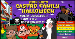 Castro Family Halloween Block Party and Costume Contests!