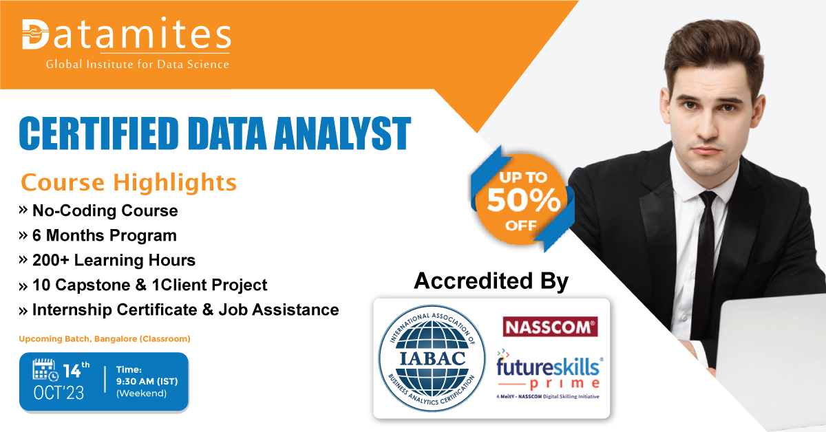 Certified Data Analyst Course In Kolkata, Online Event