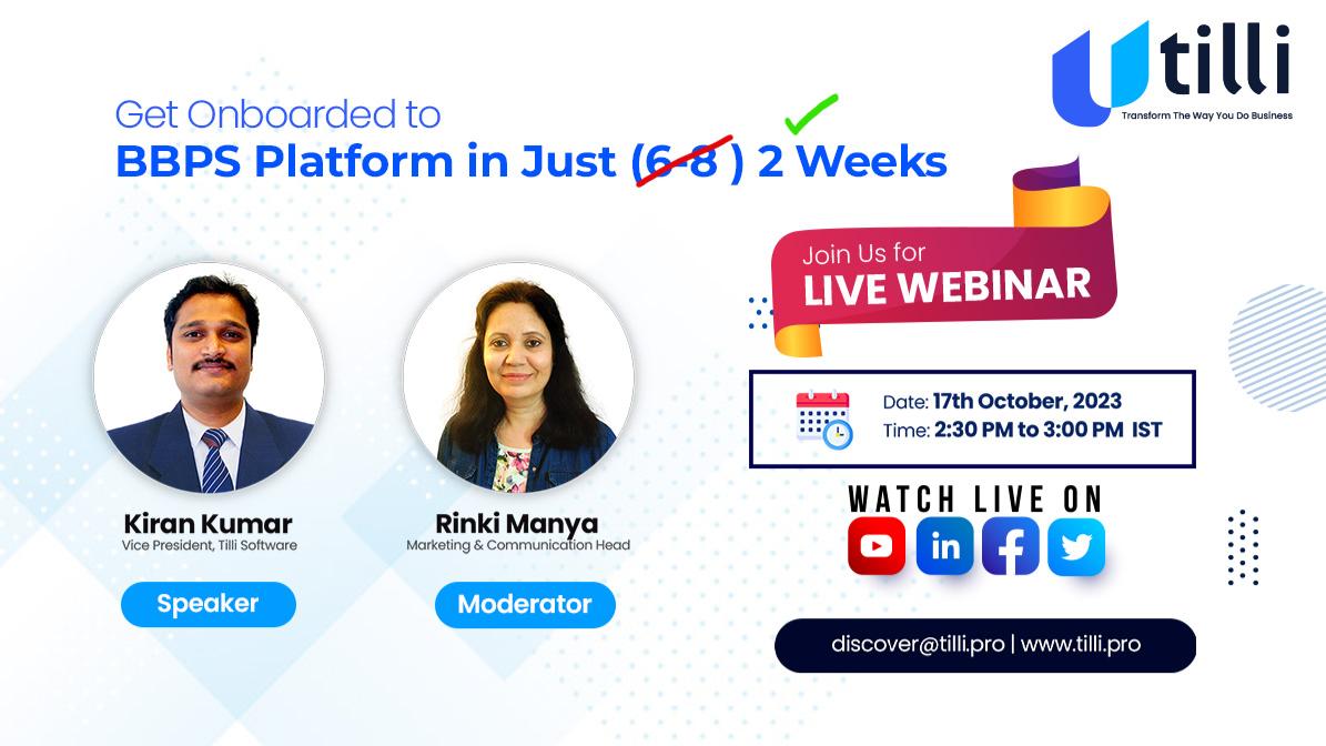 How to Get Onboarded to BBPS platform in Just 2 Weeks, Online Event