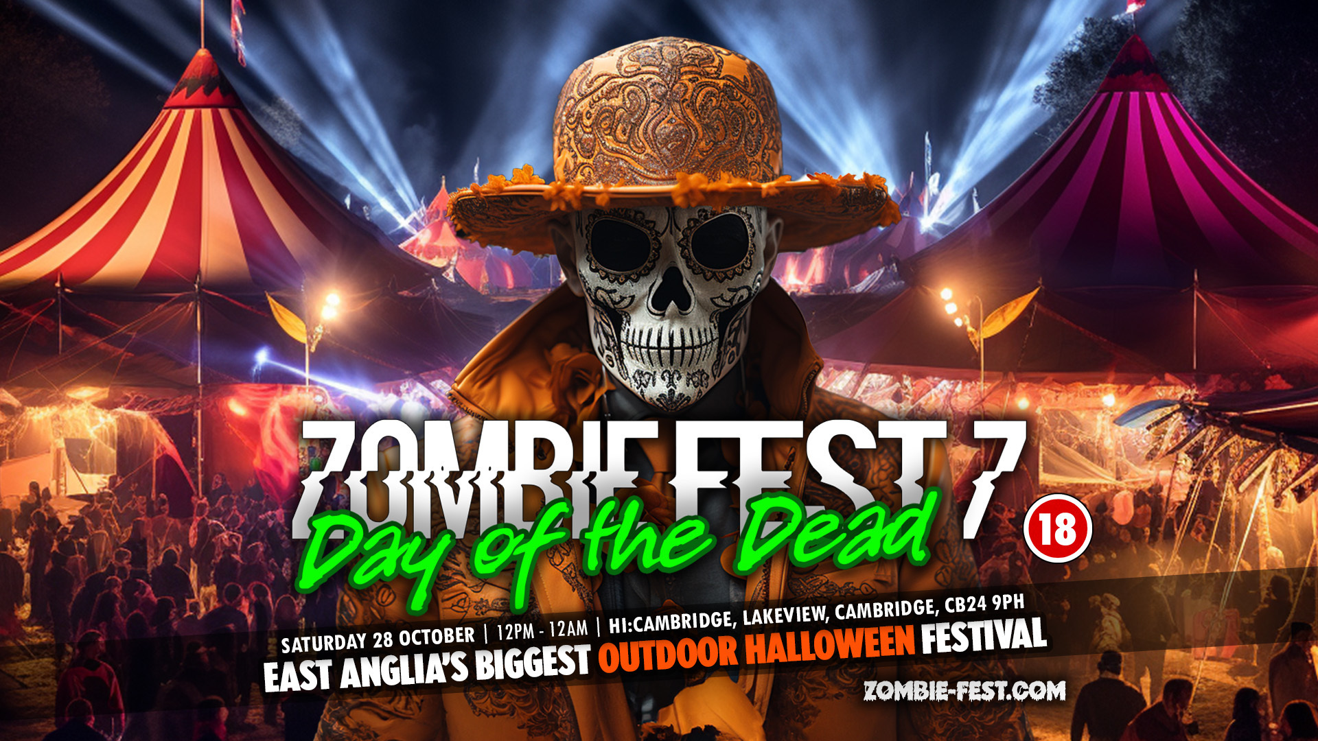 Zombie Fest 7 - Day of the Dead - Cambridge Halloween Festival feat. Andy C and Mark Knight!, Cambridge, England, United Kingdom