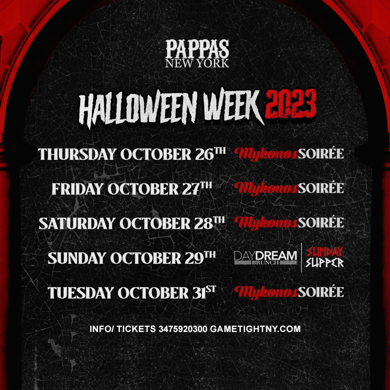 Pappas New York Halloween Parties 2023, New York, United States