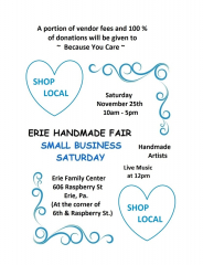 Erie Handmade Fair - Small Business Saturday