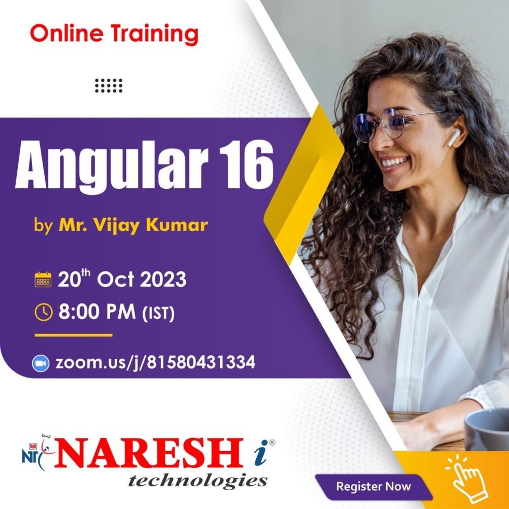Best Angular16 Online Training Institute In Hyderabad | NareshIT, Online Event