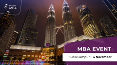 YOUR NETWORK IS YOUR NET WORTH! JOIN ACCESS MBA IN KUALA LUMPUR, 4 NOVEMBER