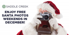 Free Santa Photos at Saddle Creek