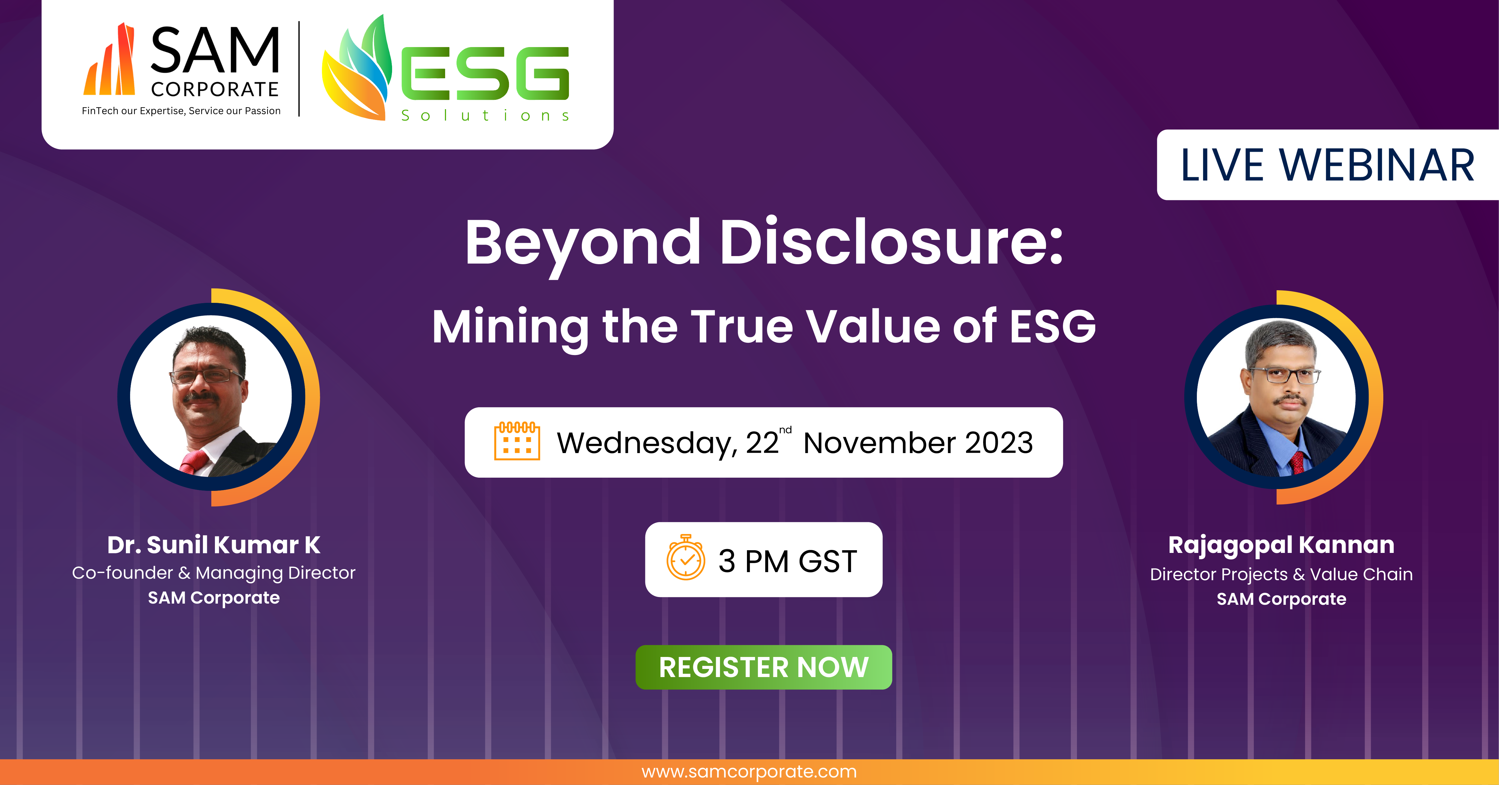 Beyond Disclosure: Mining the True Value of ESG, Online Event