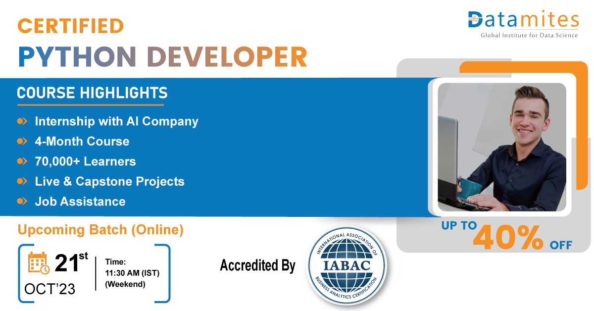 Certified Python Developer Course In Noida, Online Event