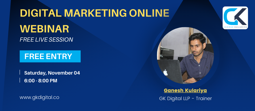 Digital Marketing Webinar, Online Event