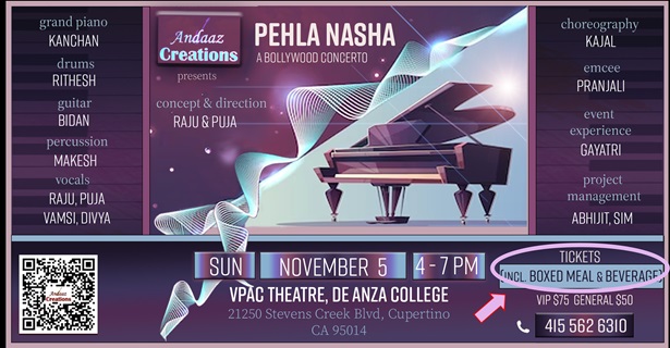 Pehla Nasha - A Bollywood Concerto, Cupertino, California, United States