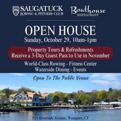 Open House: Saugatuck Rowing and Fitness Club and The Boathouse Restaurant