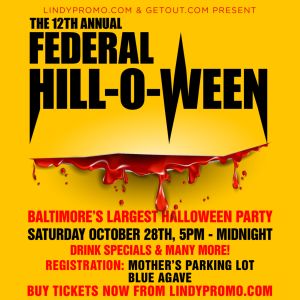 Baltimore's Biggest Annual Halloween Bar Crawl Party in Federal Hill, Baltimore, Maryland, United States