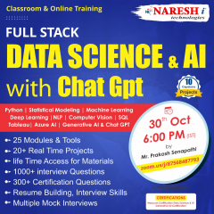 Best Online Course Full Stack Data Science & AI Training in NareshIT