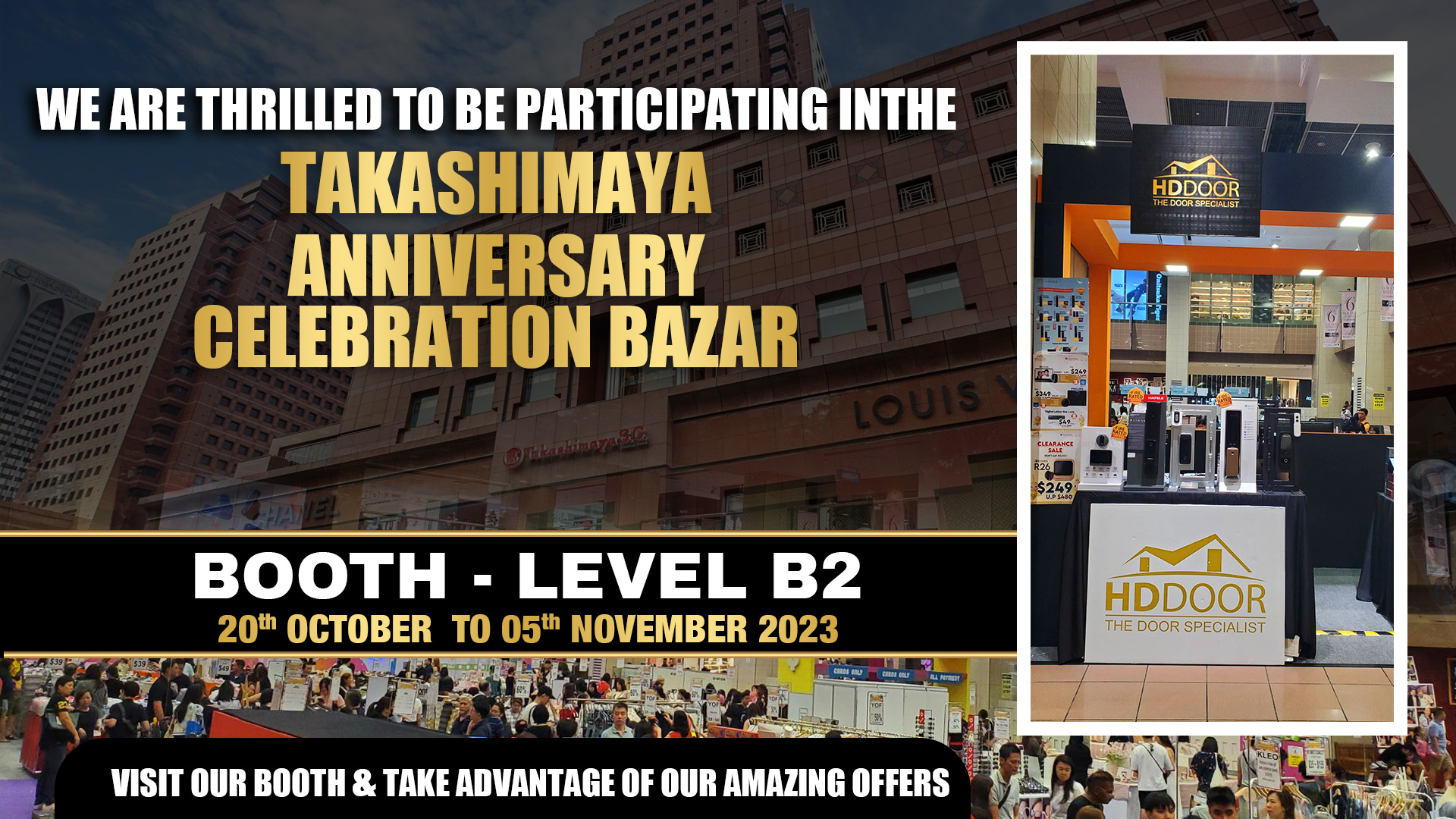 Exclusive Limited-Time Deals: Takashimaya Anniversary Bazaar with hddoor, SINGAPORE, South East, Singapore